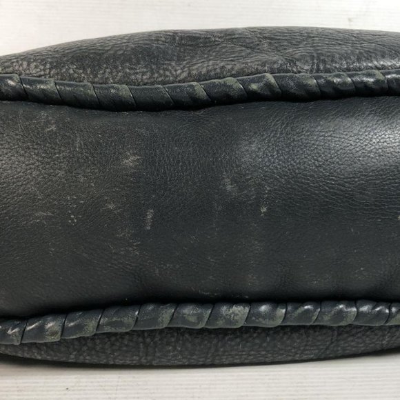 Nina Ricci Womens Sac Hobo Shoulder Handbag Navy Leather Vintage Detail Italy - Picture 5 of 7